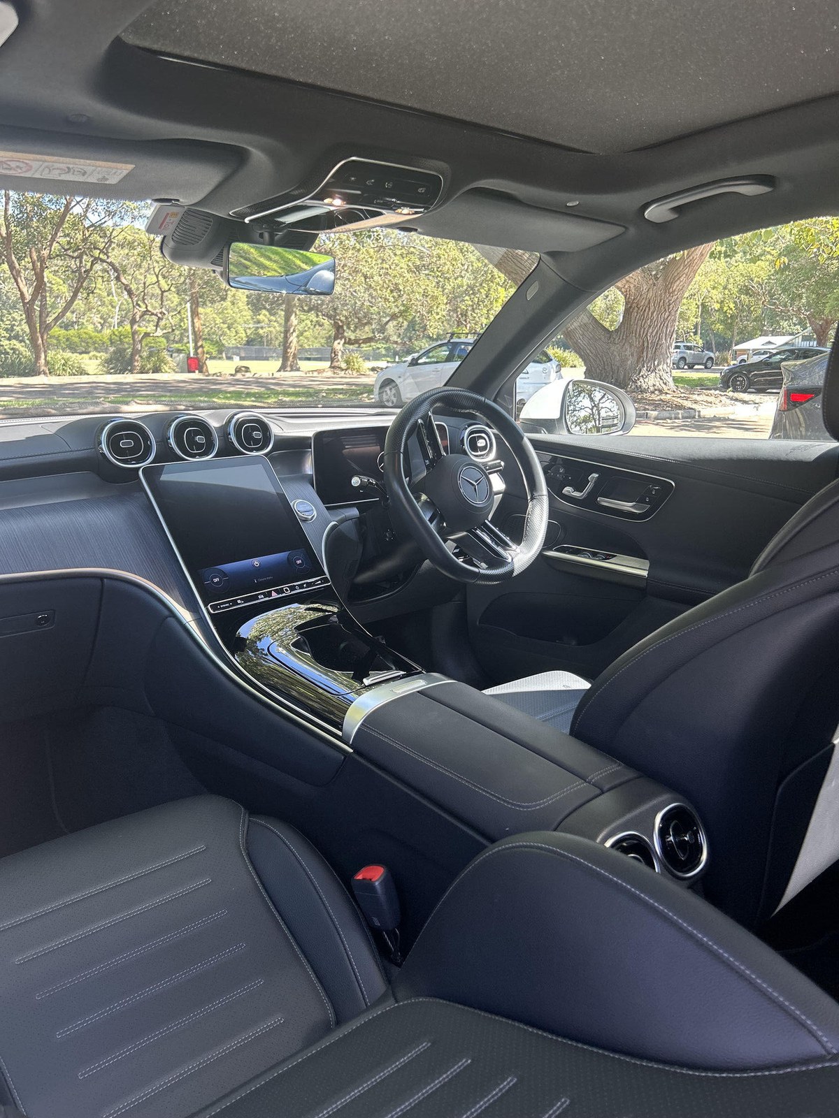 Mercedes interior detail